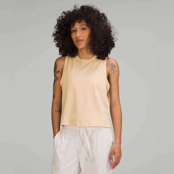 lululemon athletica Tops - lululemon Classic Fit Cotton Blend Tank - Prosecco - sz. 14